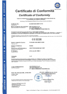 Certificato PED45